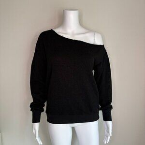 n:Philanthropy Distressed Off The Shoulder Sweatshirt